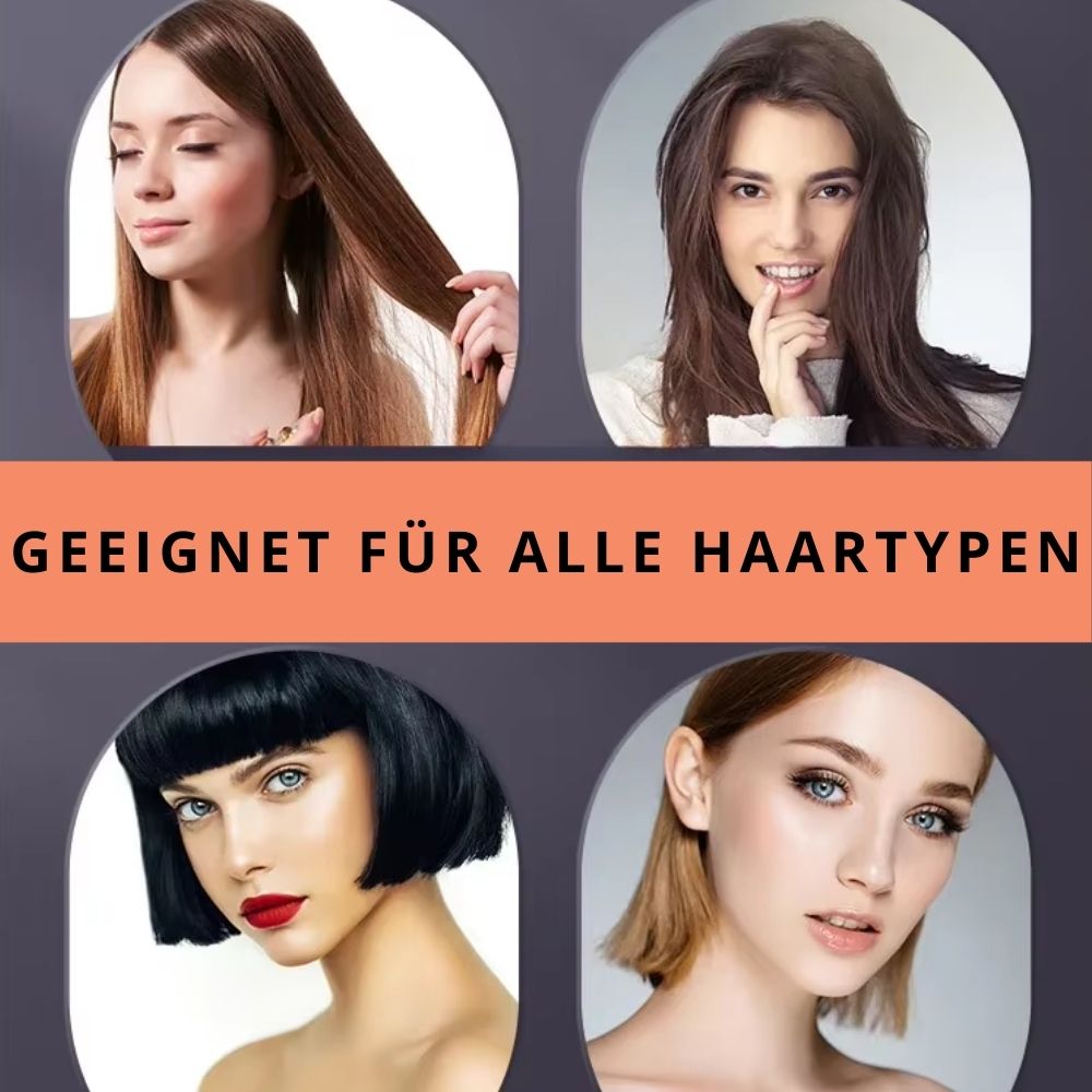 Glattfix - Tragbare, kabellose Haarglättbürste